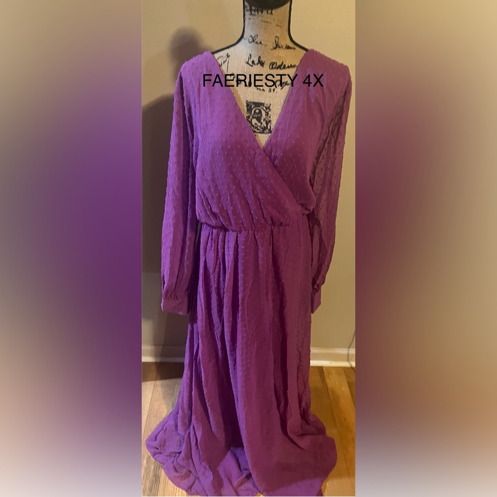 Elegant Purple Women's Dress